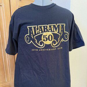 ALABAMA 50th ANNIVERSARY TOUR COLLECTORS T-SHIRT * Size Large *